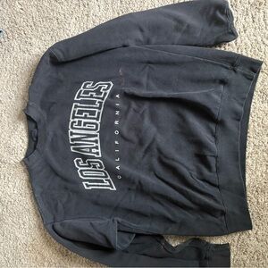 Brandy Melville Black Los Angeles Crew Neck